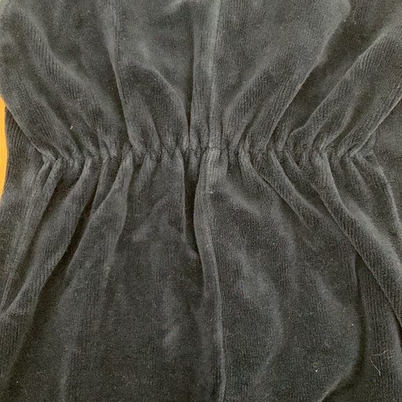 Vtg Petit Jardin Baby Boy footie Large 9-12M 12M velour navy white stars - Picture 7 of 8